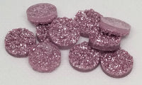 12mm - Druzy, Glitter Lilac