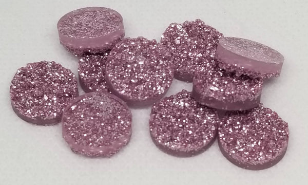 12mm - Druzy, Glitter Lilac
