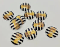 12mm - Cabochon, Gold Pineapple