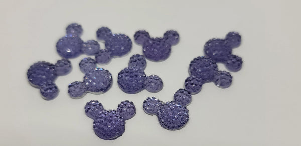 12*14mm Resin - Mouse, Purple