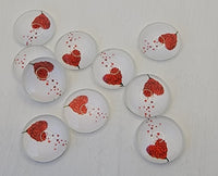 12mm - Cabochon, Fly Away Heart