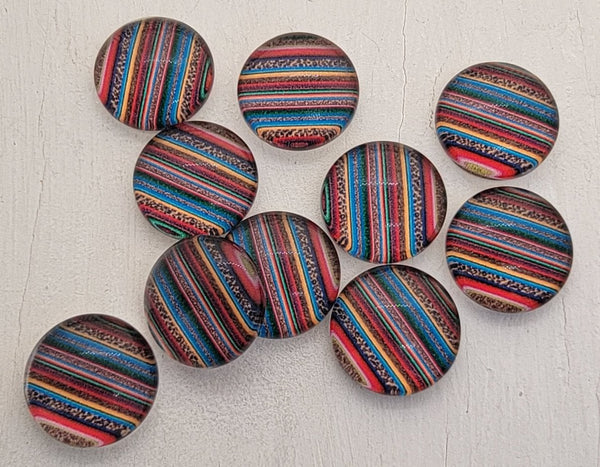 12mm - Cabochon, Western Lines