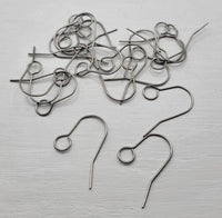 Stainless Steel Hooks, 19*16mm Open Front 6mm Large Loop