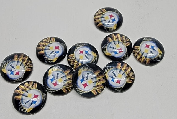 12mm - Cabochon, Pittsburgh Steelers - Gloves